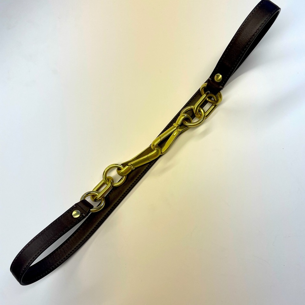 Coach Leather Brown Replacement strap 34”